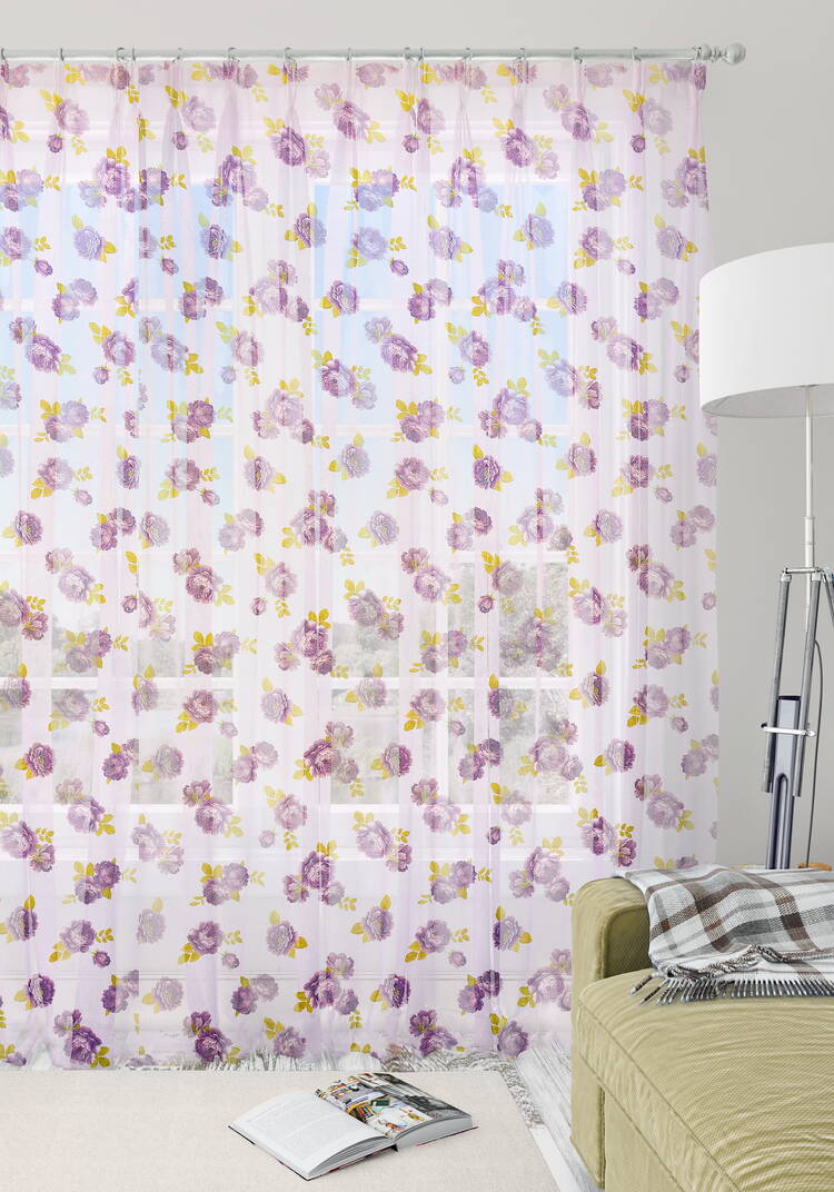 Тюль-вуаль Симфония цветов шир.  750, рис. 18