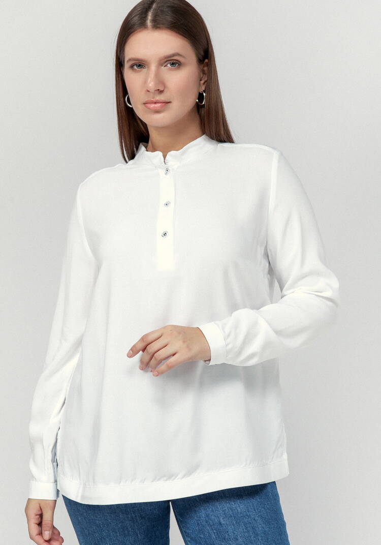 Блуза базовая с планкой на груди шир.  750, рис. 9