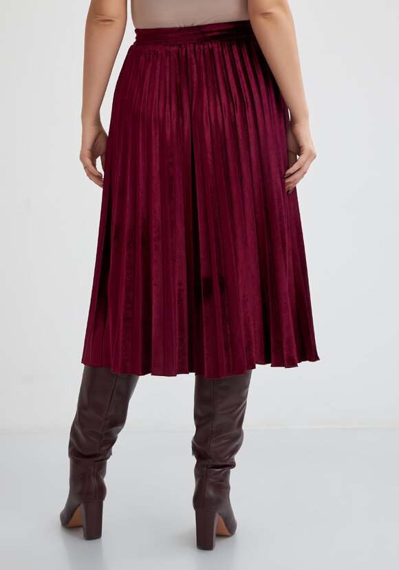 Юбка плиссированная из бархата шир.  580, рис. 13