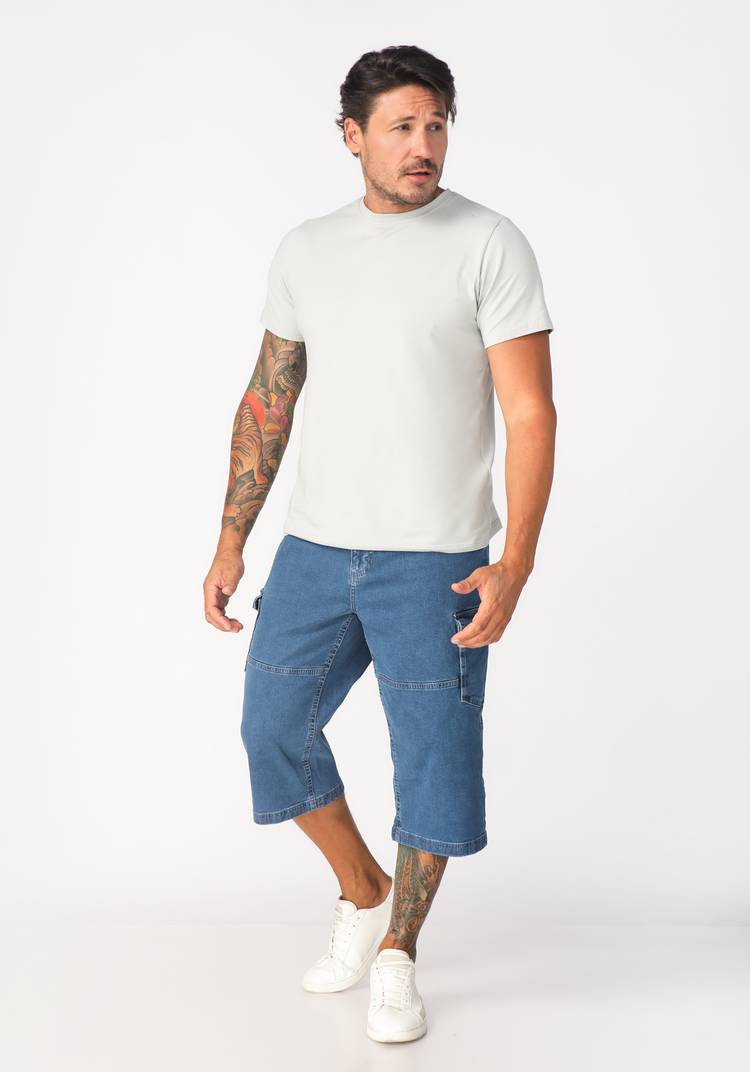 Капри карго из денима Гуарин шир.  750, рис. 3