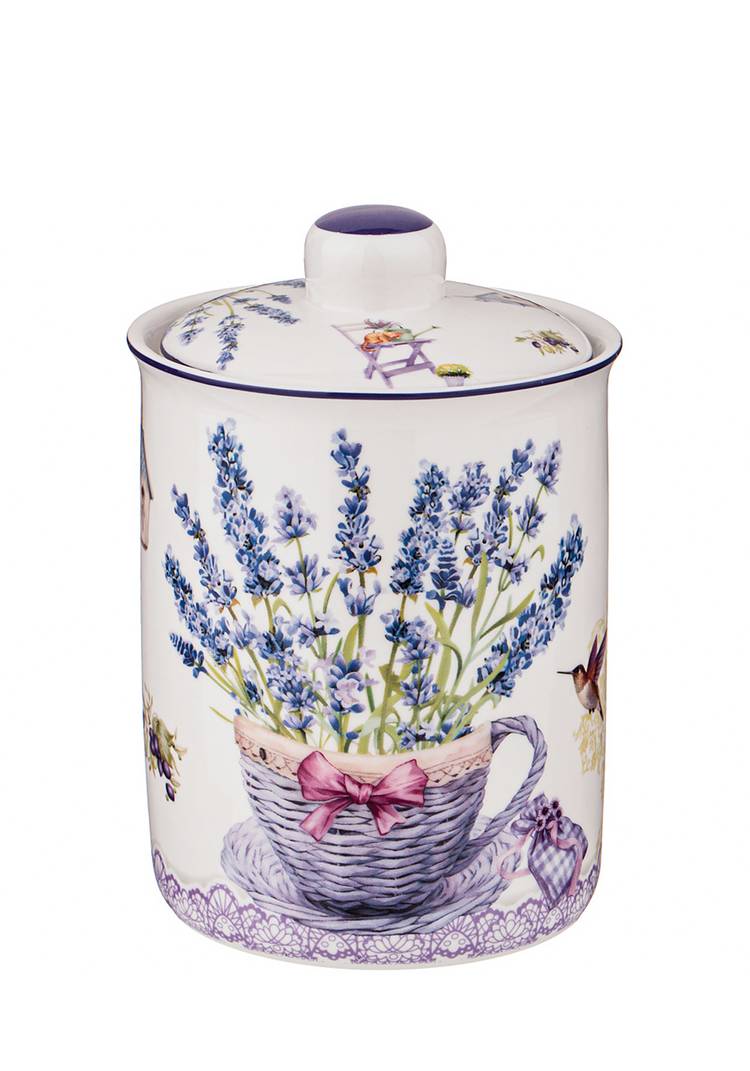 Банка из фарфора с крышкой шир.  750, рис. 11