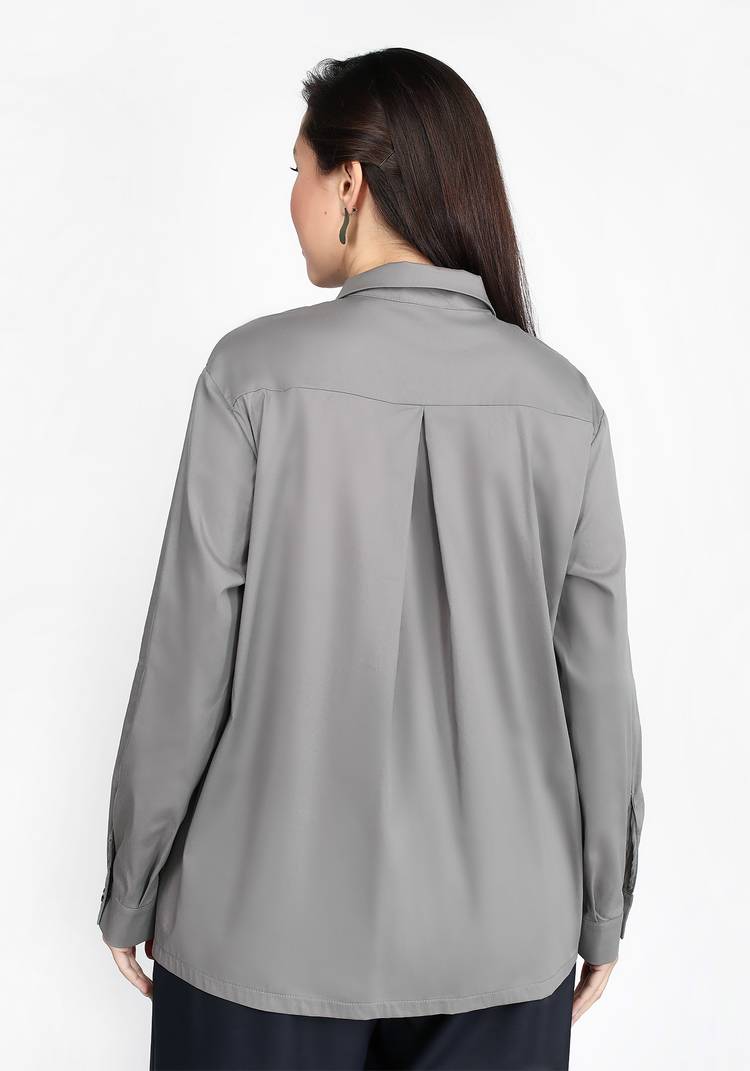 Блуза с ассиметричной застежкой на пуговицы шир.  750, рис. 6