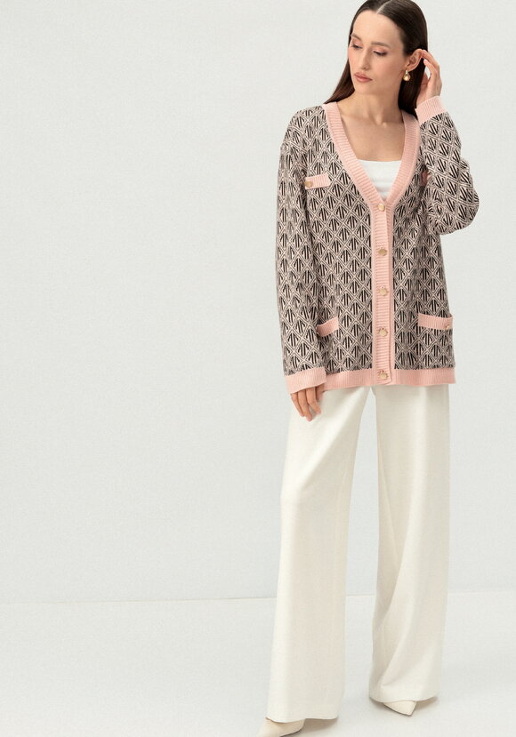 Кардиган удлиненный с графичным орнаментом шир.  580, рис. 13