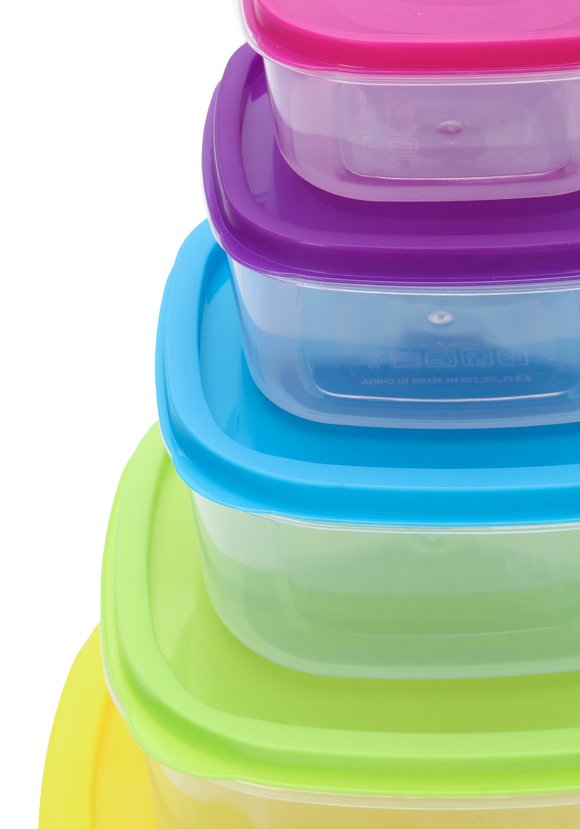 Купить набор из 6 пластиковых контейнеров "радуга" со скидкой в ...