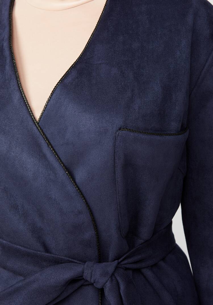 Жакет с карманами из эко-замши шир.  750, рис. 24