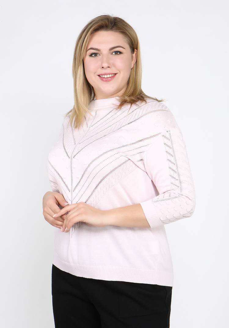 Джемпер ажурный со спущенным рукавом шир.  750, рис. 34