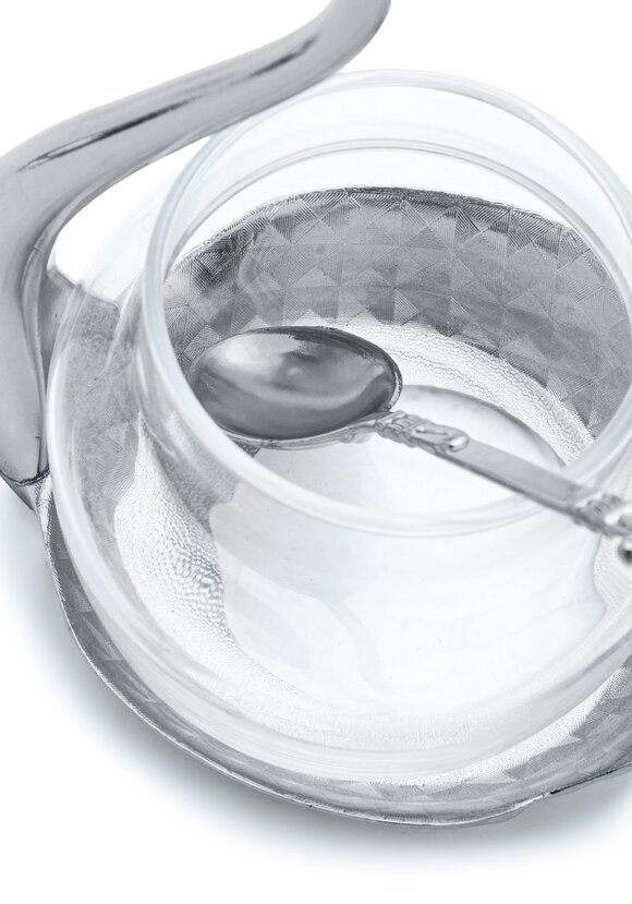 Соусник с ложкой Королевский лебедь шир.  580, рис. 5