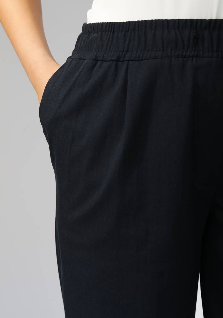 Брюки зауженные из хлопка с эластаном шир.  750, рис. 8