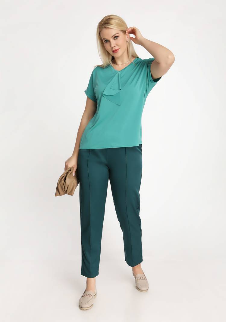 Блуза с воланом спереди шир.  750, рис. 9