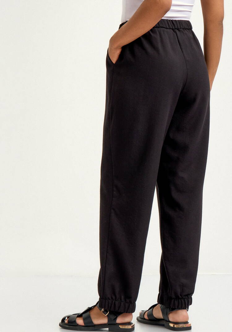 Брюки льняные на резинке по поясу и низу шир.  750, рис. 3