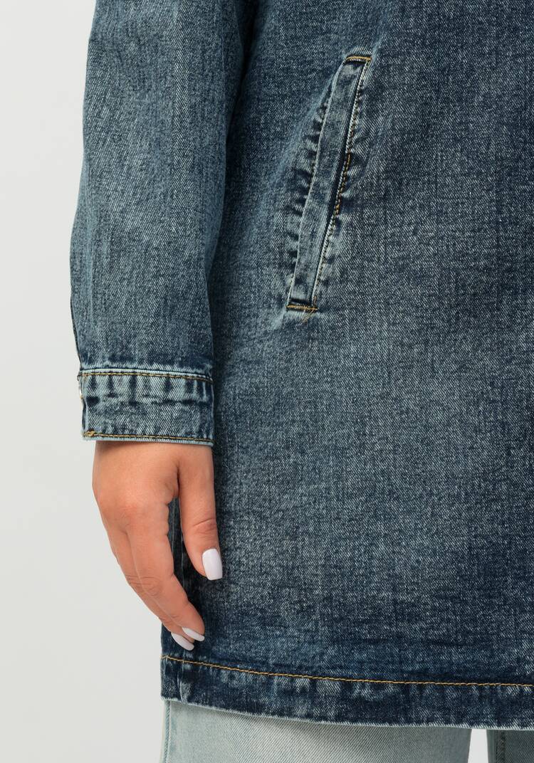 Джинсовая куртка Селин шир.  750, рис. 6