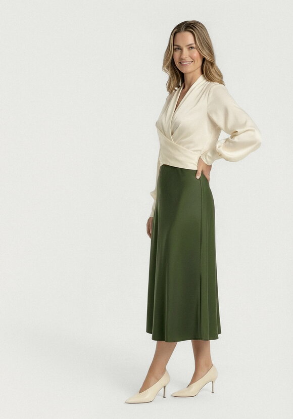 Юбка шелковая на резинке по поясу шир.  580, рис. 1