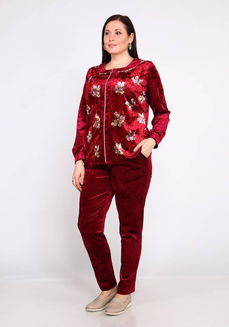 Костюм с цветочным принтом на молнии шир.  750, рис. 9