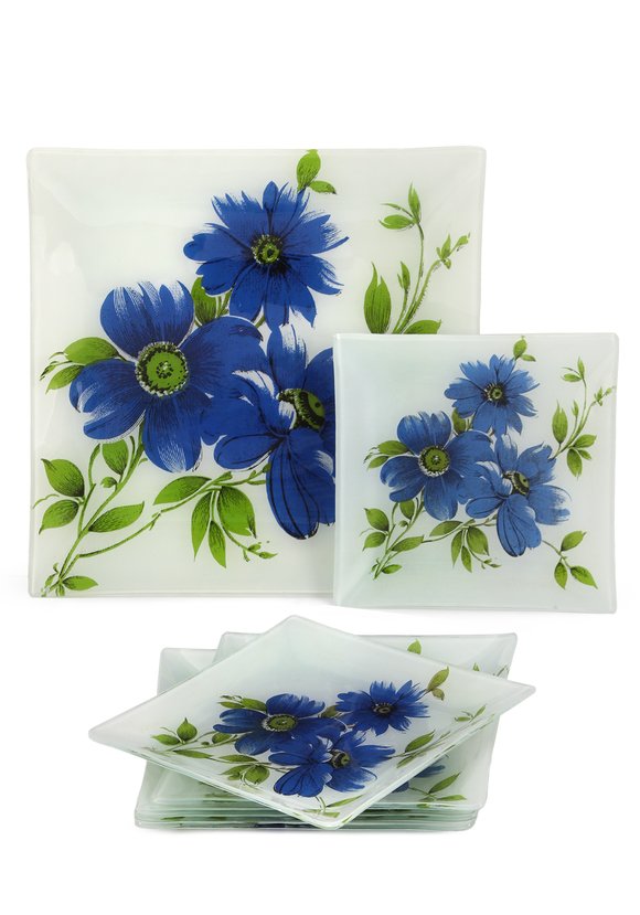 Набор из 7-ми предметов: 6 тарелок и блюдо. шир.  580, рис. 7