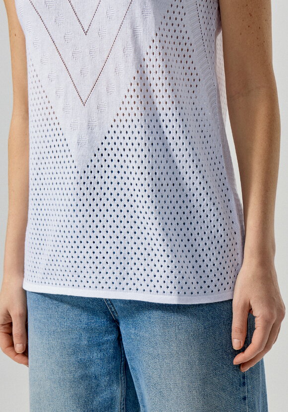 Футболка ажурная с графичным рисунком шир.  580, рис. 6