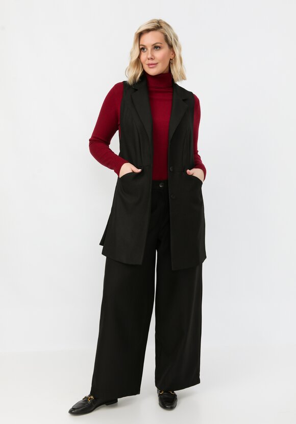 Жилет удлиненный с разрезами по бокам шир.  580, рис. 10