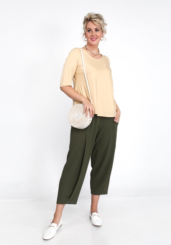 Блуза со складками на плече шир.  580, рис. 1