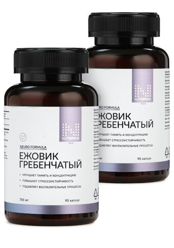 Ежовик для мозговой активности, 2 шт.