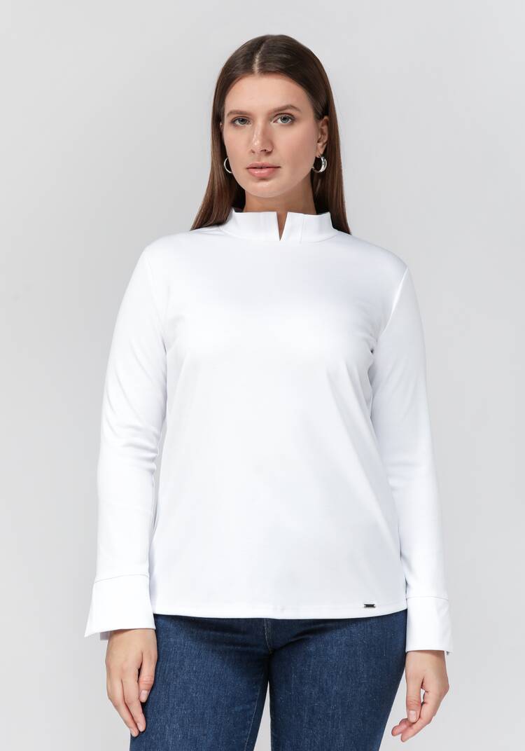 Джемпер с оригинальными манжетами шир.  750, рис. 4