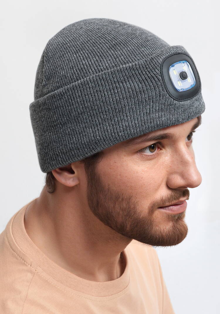 Шапка с фонарем Тeплый свет шир.  750, рис. 1