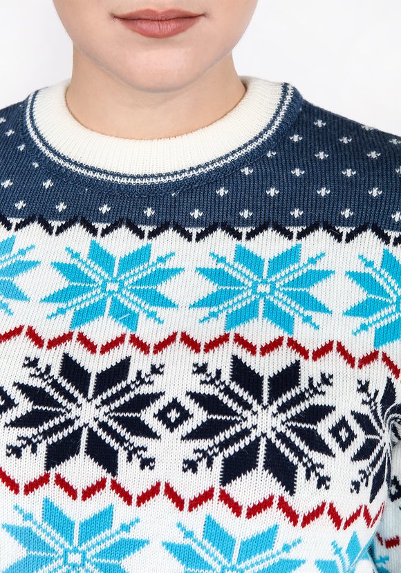 Джемпер Морозный узор шир.  580, рис. 4