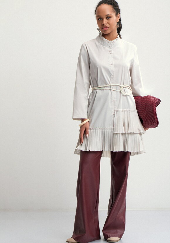 Туника с плиссированным воланом шир.  580, рис. 7