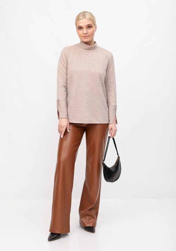 Водолазка в рубчик с люрексом шир.  580, рис. 30