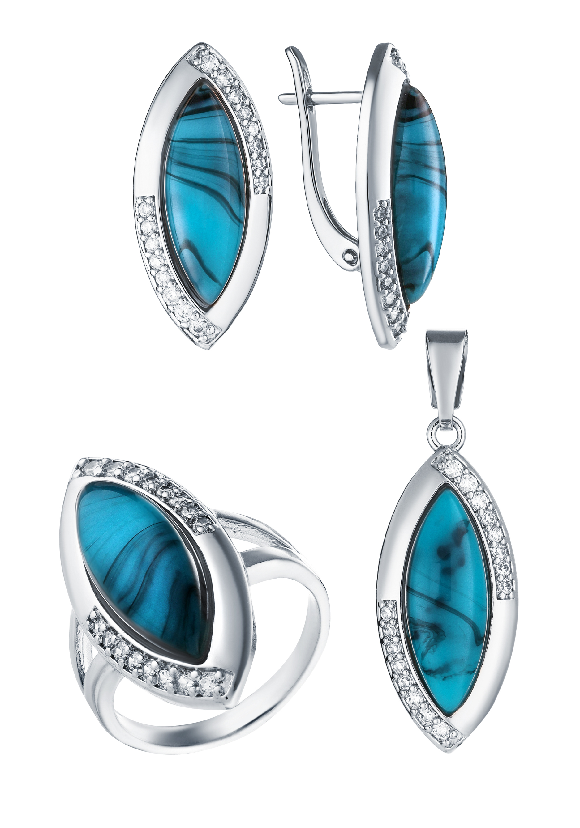 

Комплект "Невесомый шлейф", Голубой