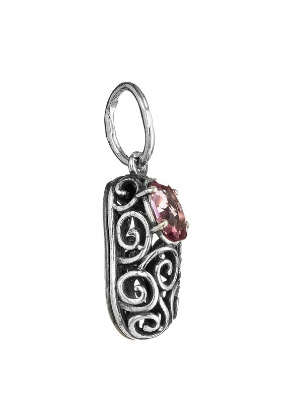 Подвеска серебряная Башмачки Святого шир.  580, рис. 2