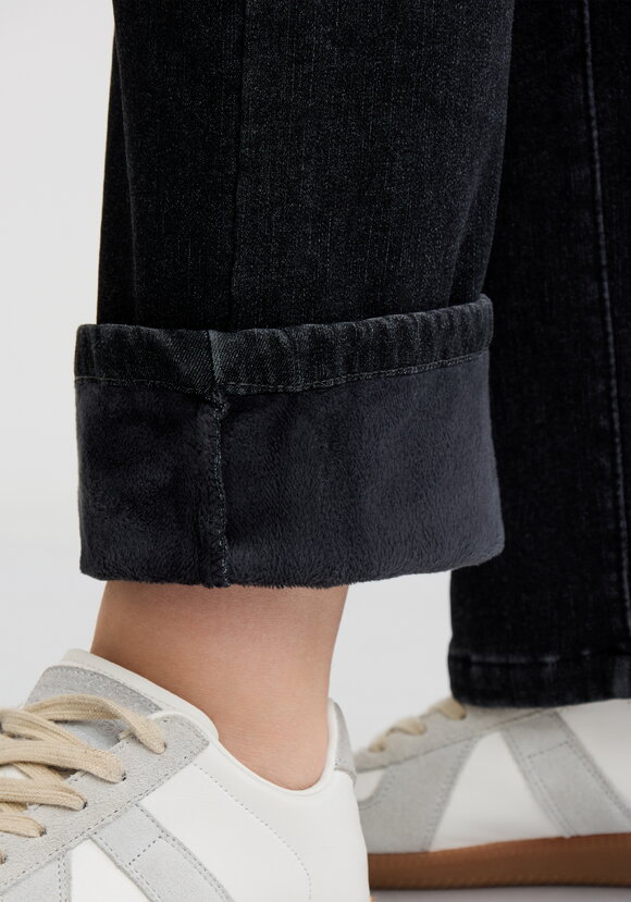 Джинсы утепленные с высокой посадкой шир.  580, рис. 6