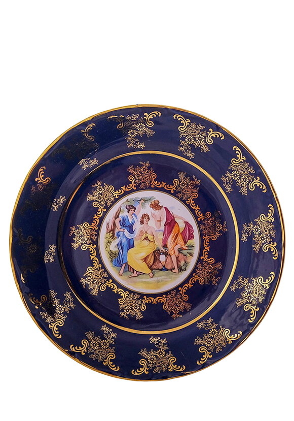 Набор кобальтовых тарелок, 2 шт. шир.  580, рис. 20