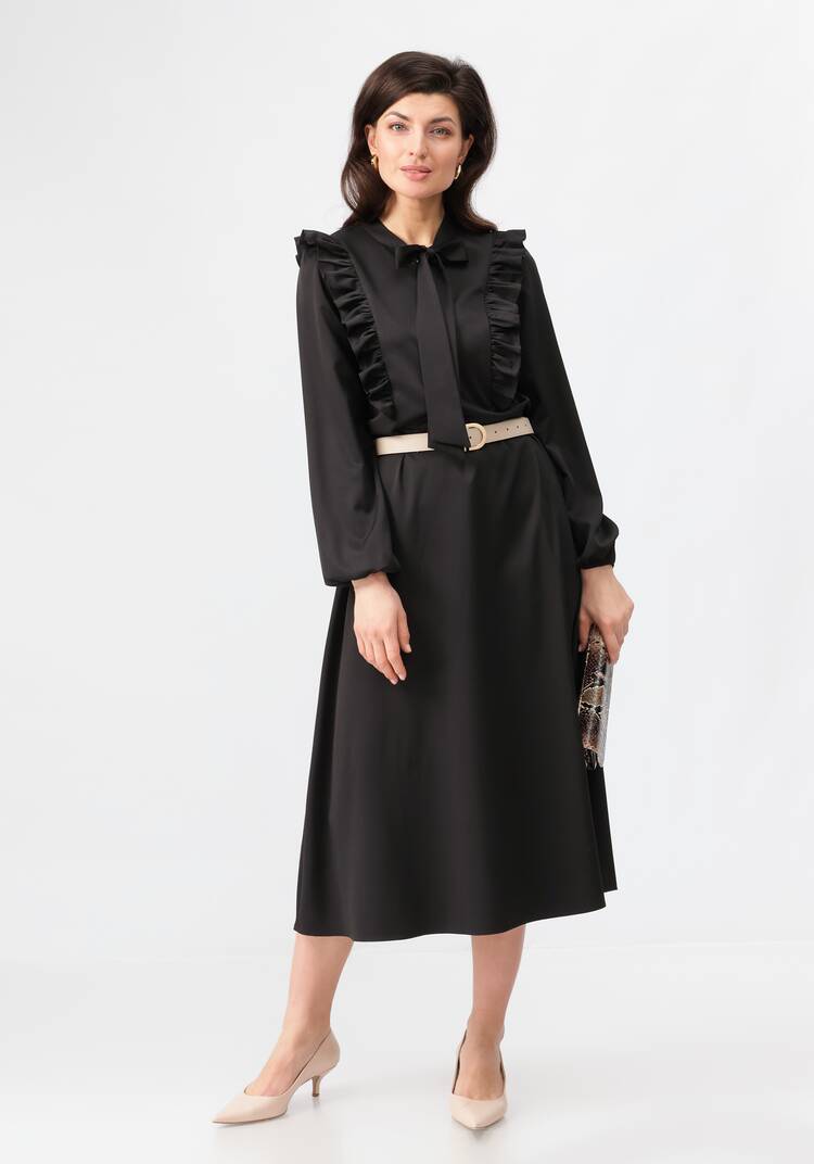 Платье с бантом свободного кроя шир.  750, рис. 11