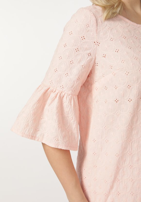 Блуза из шитья с воланом по низу рукава шир.  580, рис. 10