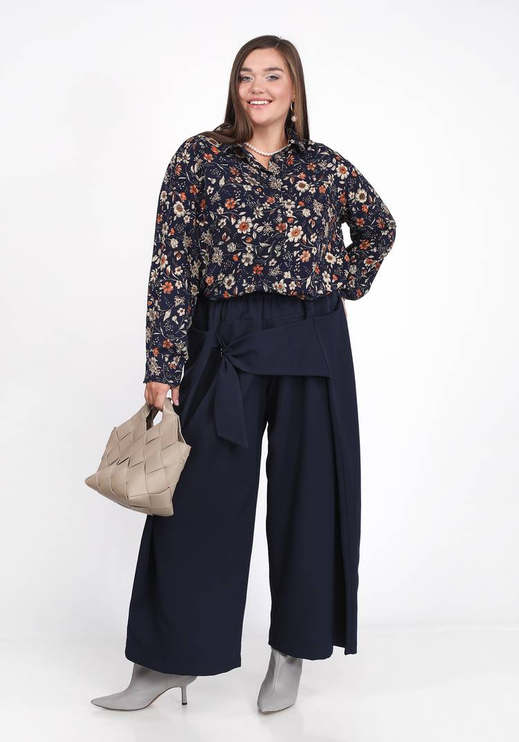 Рубашка с цветочным принтом шир.  750, рис. 7