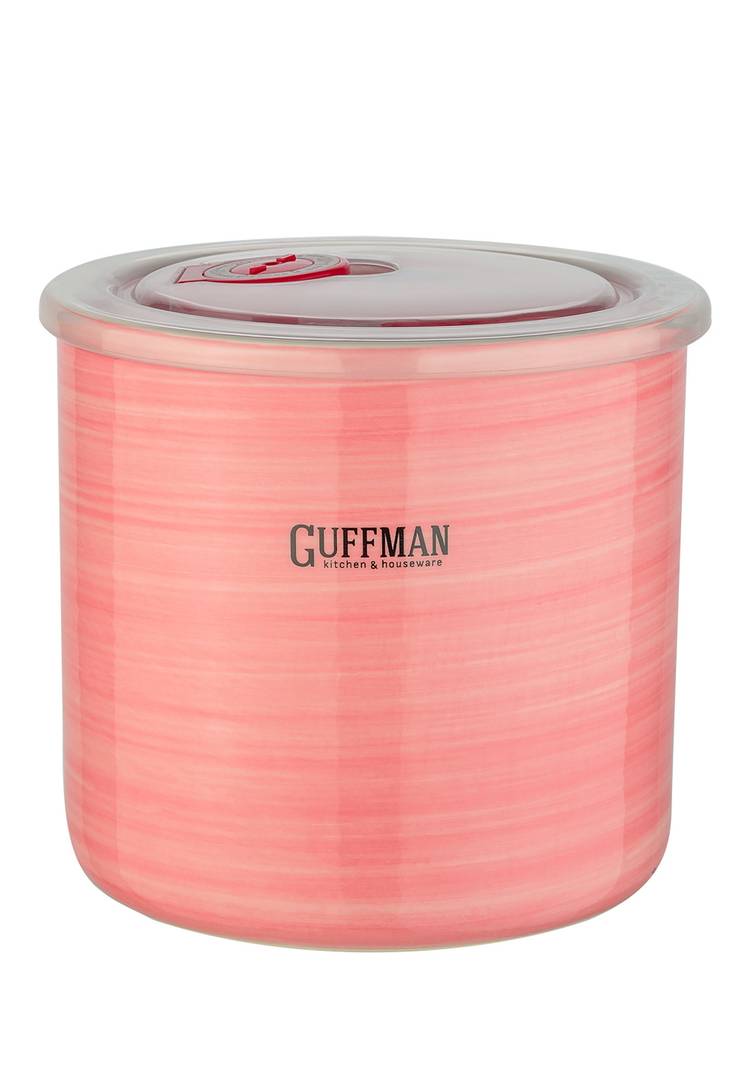 GUFFMAN Керамическая банка, розовая, 1 л шир.  750, рис. 1