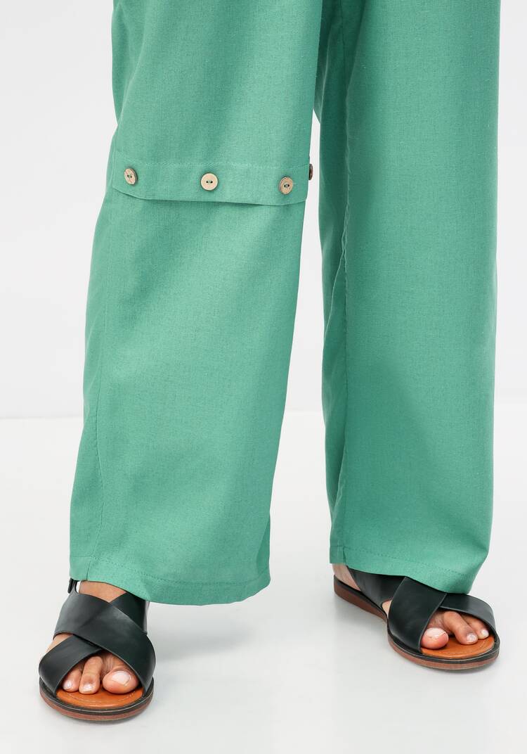 Брюки с декоративной планкой шир.  750, рис. 21