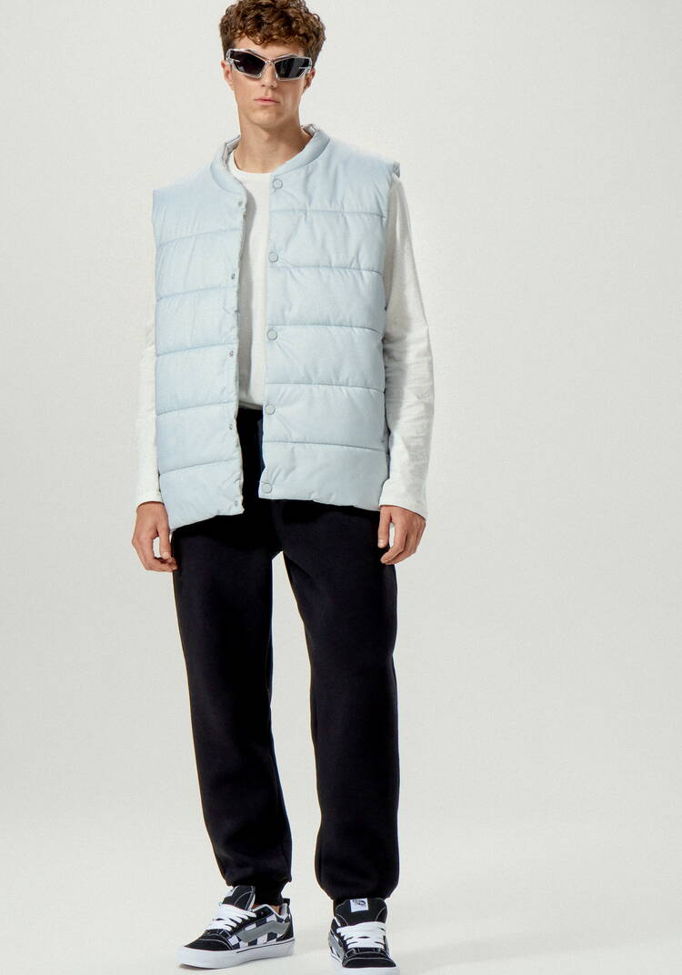 Брюки утеплённые из футера на резинке шир.  750, рис. 6