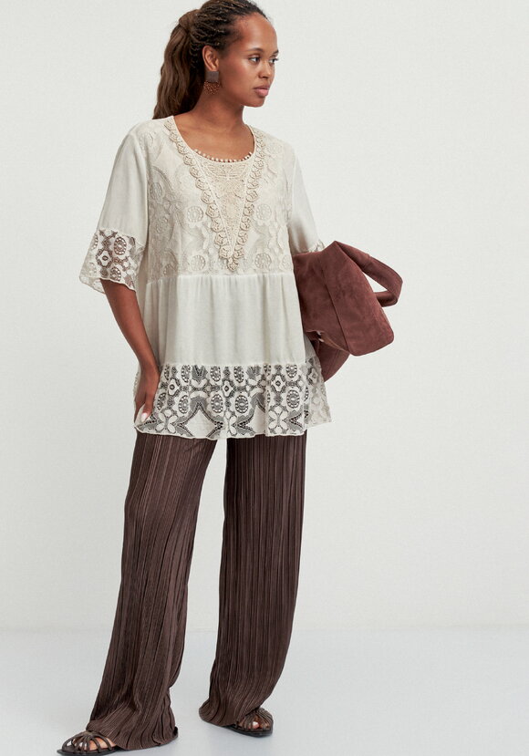 Туника ярусная кружевная шир.  580, рис. 8