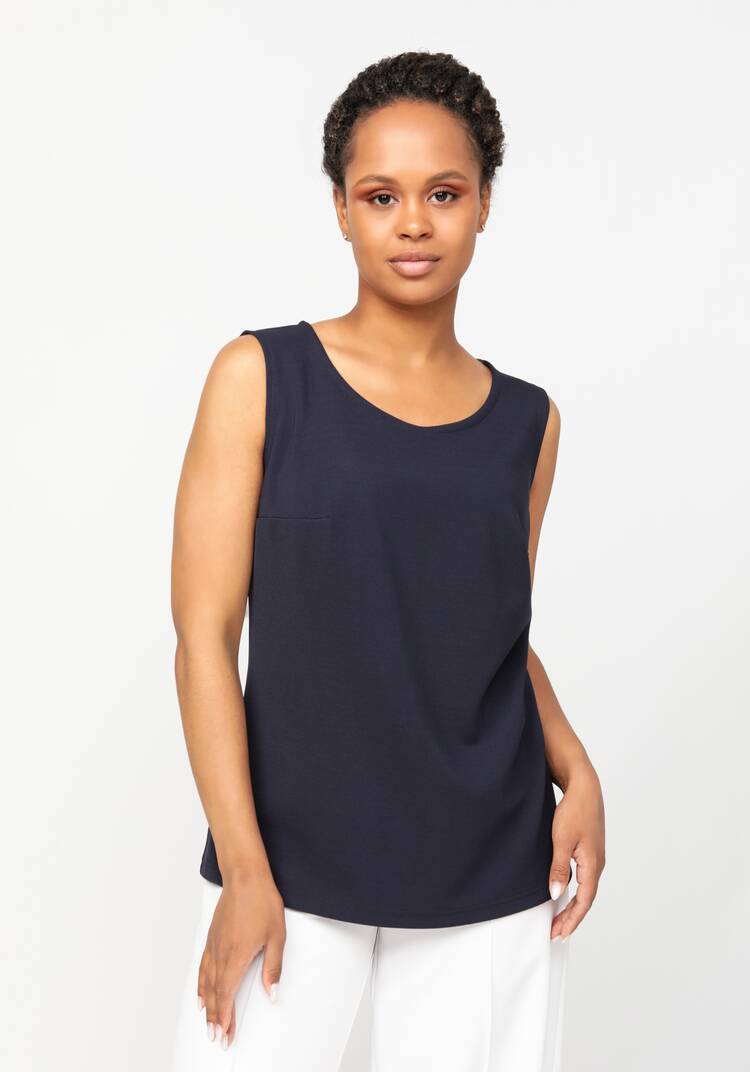 Топ женский из трикотажа Эльвира шир.  750, рис. 35