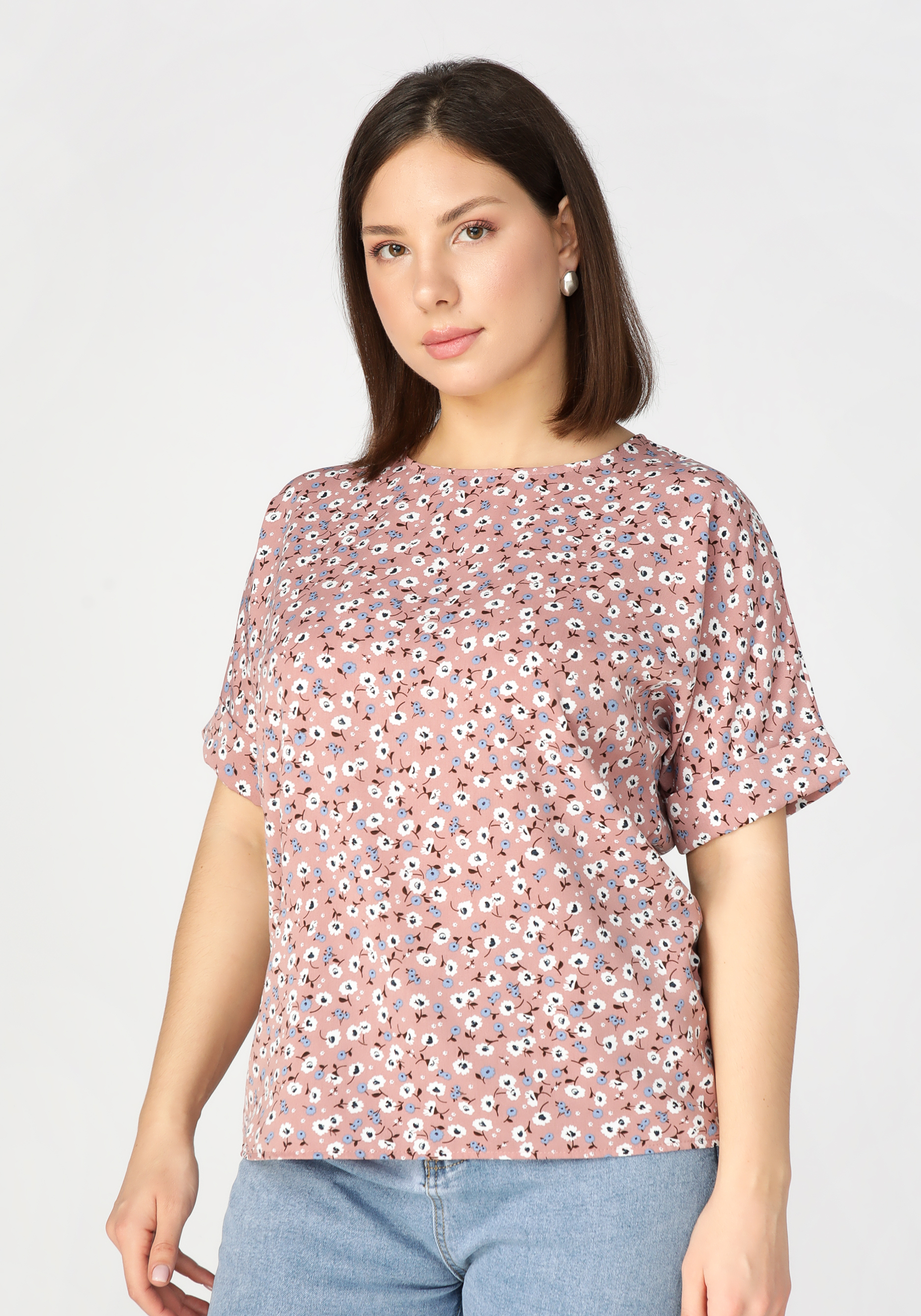 Блуза с цветочным принтом "Оливия"