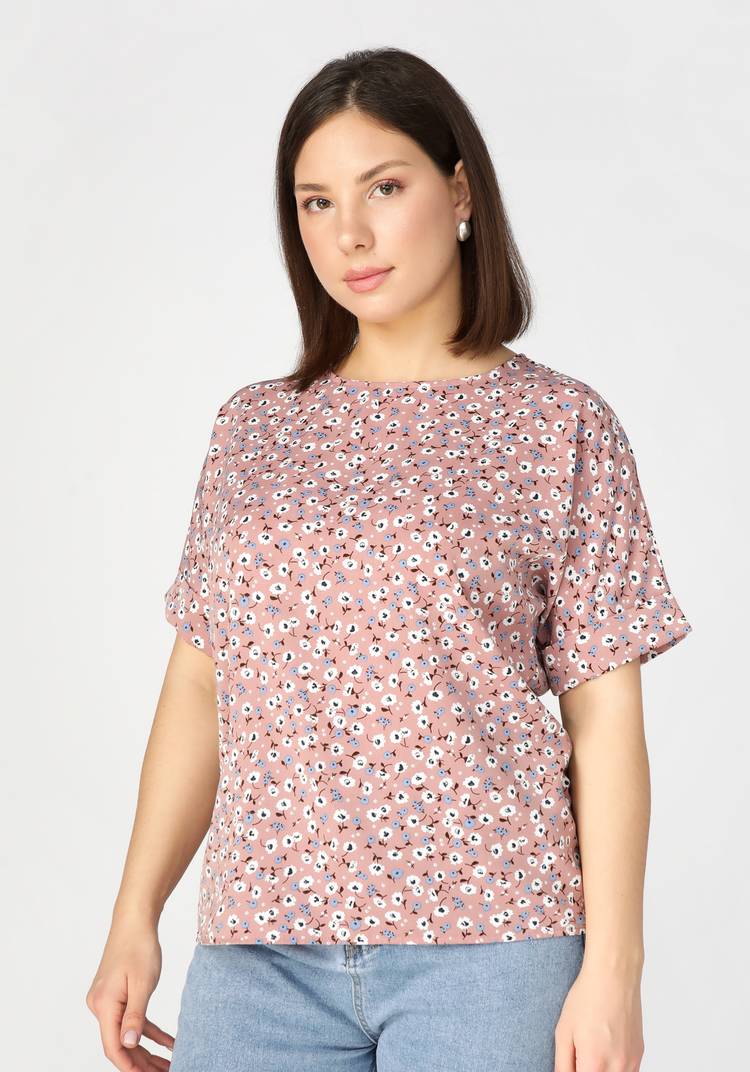 Блуза с цветочным принтом Оливия шир.  750, рис. 6