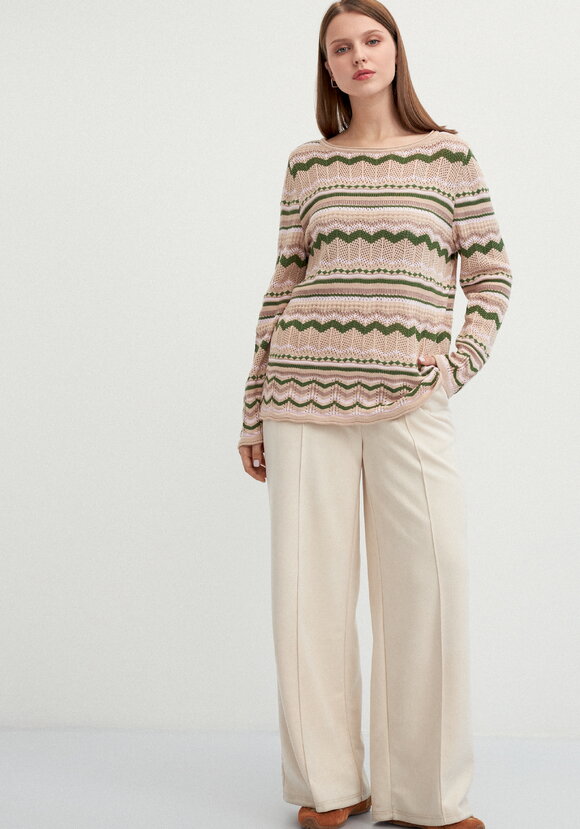 Джемпер с морским орнаментом шир.  580, рис. 21