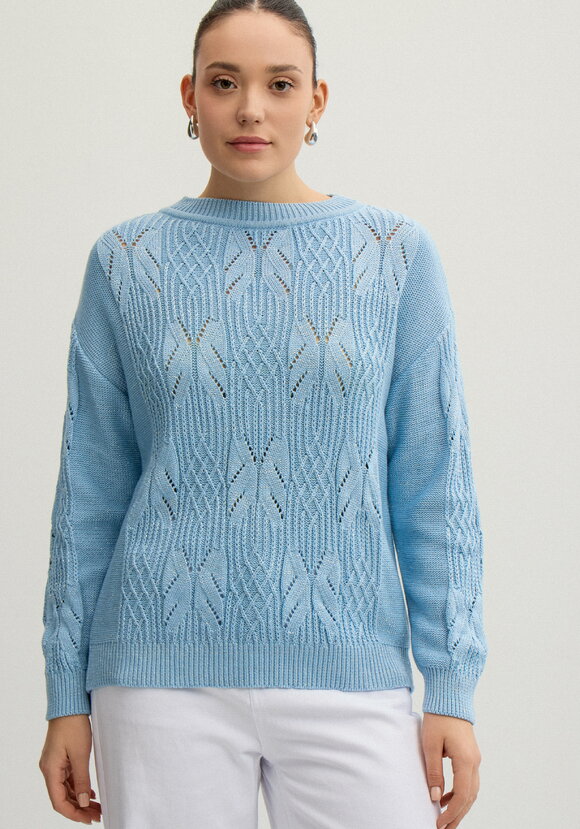 Джемпер ажурный на резинке шир.  580, рис. 27