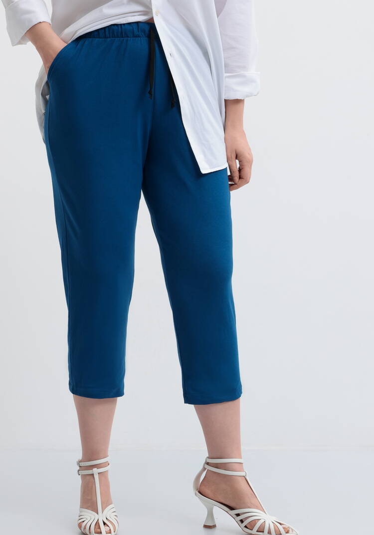 Бриджи трикотажные с поясом на кулиске шир.  750, рис. 17