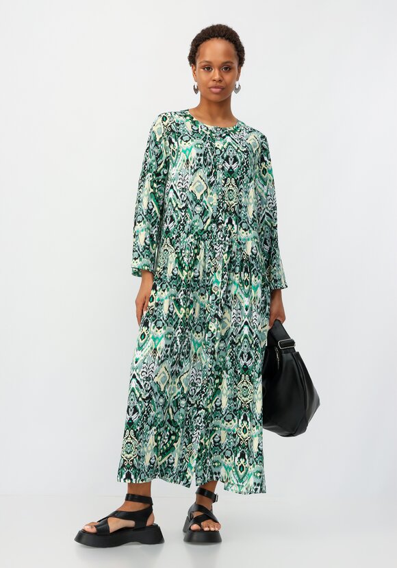 Платье с цветочным принтом свободного кроя шир.  580, рис. 15