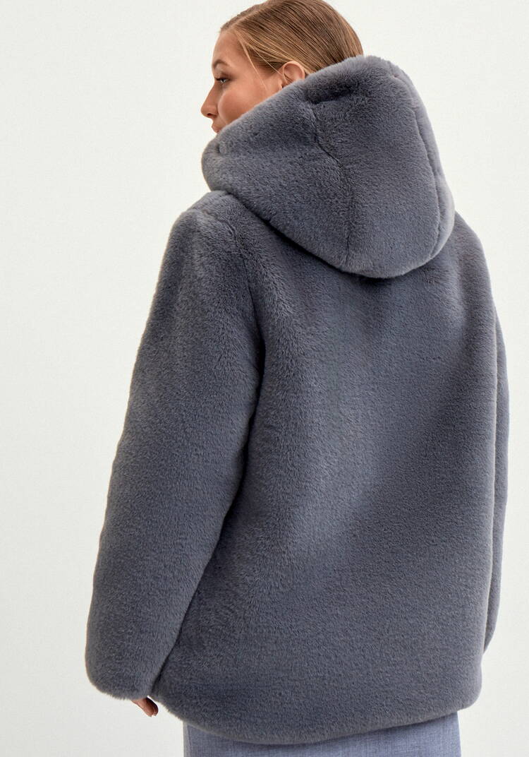 Шуба из эко меха Мишель шир.  750, рис. 12