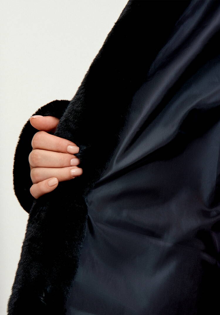 Шуба из эко меха Мишель шир.  750, рис. 8