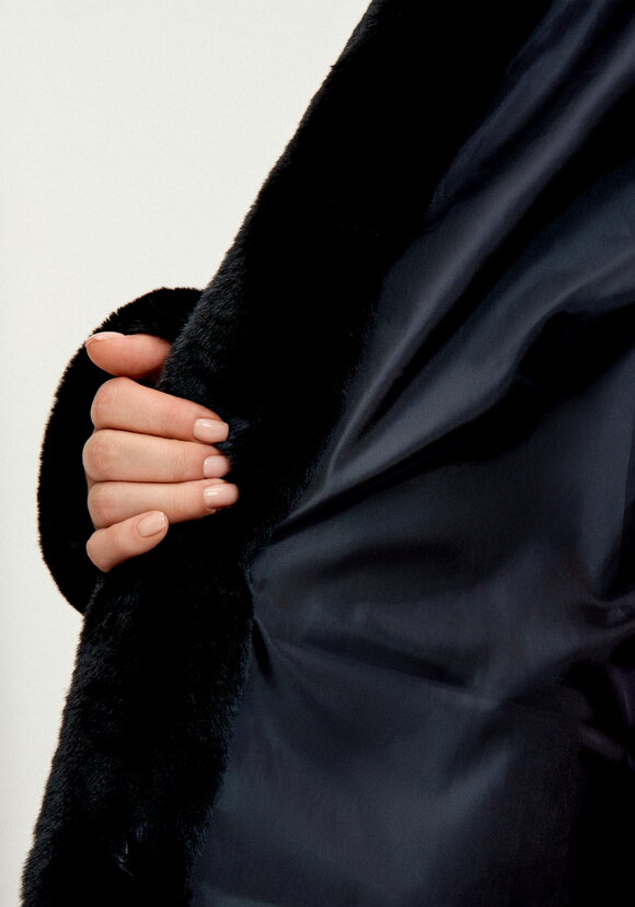 Шуба из эко меха Мишель шир.  580, рис. 8