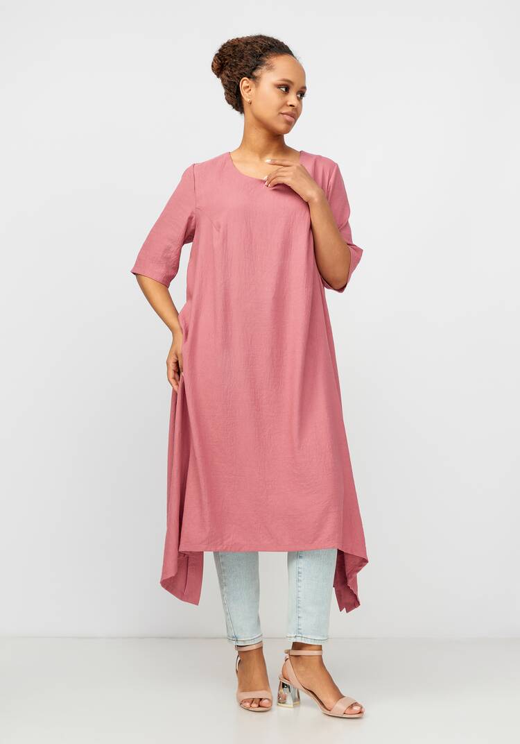 Удлиненная туника с разрезами шир.  750, рис. 6