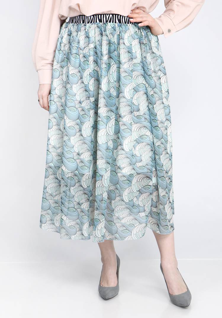 Юбка-миди со сборкой шир.  750, рис. 5